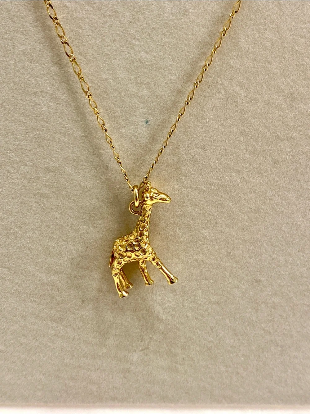 J. Crew Gold Giraffe Charm Long  Necklace